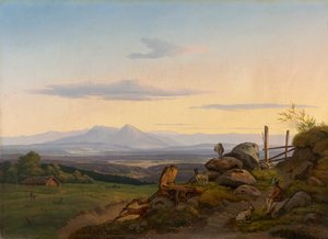 Vista sulla terra di Werdenfelser da Christian Ernst Bernhard Morgenstern