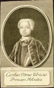 Ritratto del Duca Karl Peter Ulrich di Holstein-Gottorp, 1734 da Christian Friedrich Fritzsch