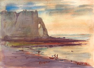 Arancione bruciato Borgogna Etretat da Christian Furr