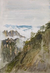 Pini della Montagna Gialla, Huangshan, 2015