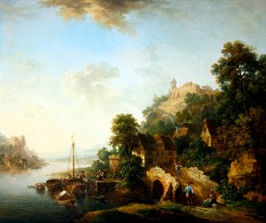 Veduta del Villaggio di Braubach da Christian Georg I Schutz