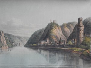 Veduta di Oberwesel. Da: Un tour pittoresco lungo il Reno da Mentz a Colonia