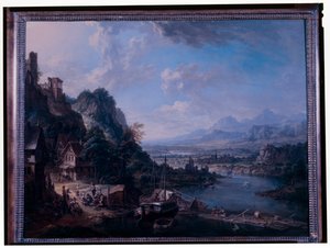 Paesaggio del Reno da Christian Georg the Elder Schuetz