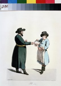 Venditore di kvas (dalla serie I mercanti di Mosca)