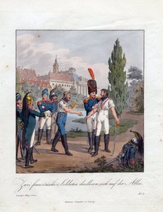 Il duello di due soldati francesi