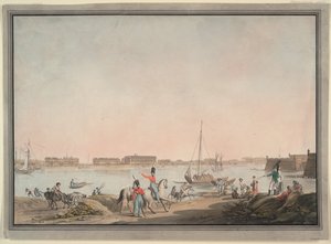 Veduta di San Pietroburgo dalla Neva, 1808 da Christian Gottlieb Hammer