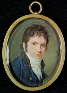 Miniatura Ritratto di Ludwig Van Beethoven (1770-1827) da Christian Hornemann