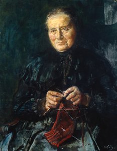 Moglie che lavora a maglia (pittura)