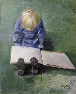 Il piccolo Ebbe che legge