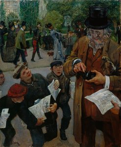 Ragazzi dei giornali da Christian Krohg