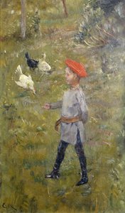 Per con le galline, Hvitsten da Christian Krohg