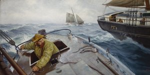 Pilota in tempo burrascoso da Christian Krohg