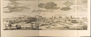 Narva Illustrazione da Travels to the Great Duke of Muscovy and the King of Persia di Adam Olear