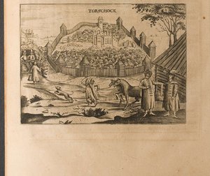 Torzhok Illustrazione da Viaggi al Gran Duca di Moscovia e al Re di Persia di Adam Ole