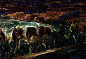 Capanna in un Paesaggio da Christian Rohlfs