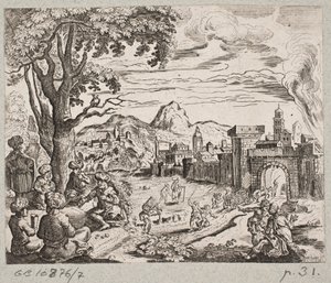 Illustrazione di Adam Olearius, “Persianischer Rosenthal von einem Sinnreichen Poeten Schich Saadi…”, Schleswig 1660 da Christian Rothgiesser