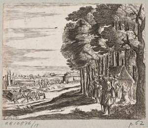 Illustrazione per Adam Olearius, “Persianischer Rosenthal von einem Sinnreichen Poeten Schich Saadi [...]”, Schleswig 1660 da Christian Rothgiesser