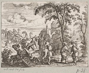 Illustrazione per Adam Olearius, “Persianischer Rosenthal von einem Sinnreichen Poeten Schich Saadi [...]”, Schleswig 1660 da Christian Rothgiesser