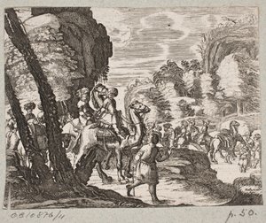Illustrazione per Adam Olearius, "Persianischer Rosenthal von einem Sinnreichen Poeten Schich Saadi...", Schleswig 1660 da Christian Rothgiesser
