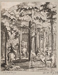 Cavalieri in una foresta da Christian Rothgiesser