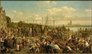 Posa di un cavo telegrafico 1878 da Christian Sell