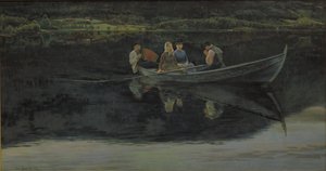 Notte di mezza estate in Norvegia da Christian Skredsvig