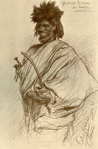 Uomo Bishari, Assuan, Egitto