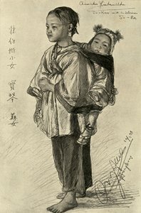 Bo-Kam e So-Ne - Ragazze Cinesi, Hong Kong, 1898 da Christian Wilhelm Allers