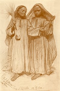 Ragazze a Philae, Egitto, 1898