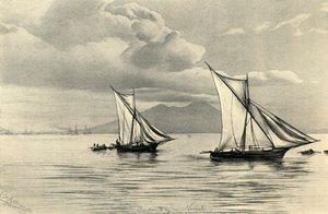 Nella baia di Napoli, 1898 da Christian Wilhelm Allers