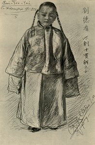 Lan-Tak-Yau - Ragazzo cinese, Hong Kong, 1898 da Christian Wilhelm Allers