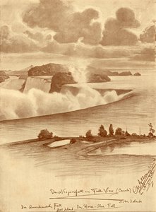 Cascate del Niagara da Falls View, Canada, 1898 da Christian Wilhelm Allers