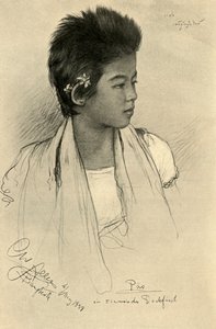 Päo - ragazza adolescente, Bangkok, 1898 da Christian Wilhelm Allers