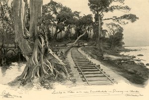 Ferrovia, Weleri, Giava, 1898