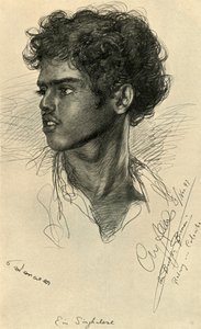 Uomo singalese, Colombo, Ceylon, 1898 da Christian Wilhelm Allers