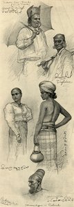 Studi di Persone, Colombo, Ceylon da Christian Wilhelm Allers
