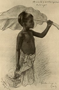 Ragazzo Tamil, Kandy, Ceylon, 1898 da Christian Wilhelm Allers