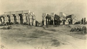 Rovine del tempio, Luxor, Egitto da Christian Wilhelm Allers