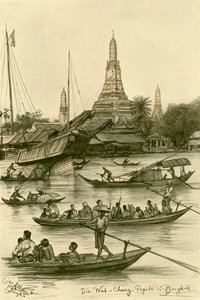 Wat Chaeng, Bangkok, Siam da Christian Wilhelm Allers