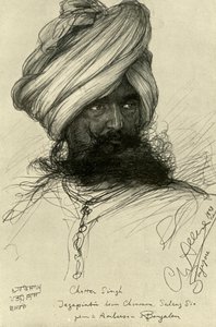 Guardiano Chatter Singh, Singapore, 1898 da Christian Wilhelm Allers