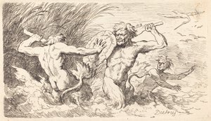 Tritoni in Lotta da Christian Wilhelm Ernst Dietrich