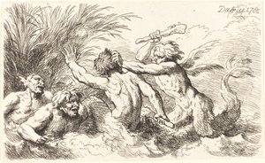 Tritoni in Lotta da Christian Wilhelm Ernst Dietrich