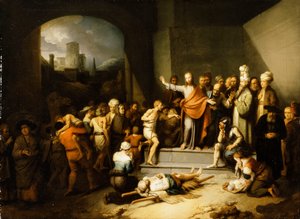 Cristo guarisce i malati da Christian Wilhelm Ernst Dietrich