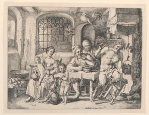 Satiro nella casa del contadino da Christian Wilhelm Ernst Dietrich