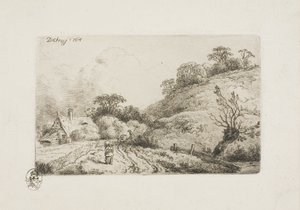 Il campo di grano (stile Rembrandt) da Christian Wilhelm Ernst Dietrich