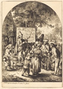 Il Cantante alla Fiera di Campagna da Christian Wilhelm Ernst Dietrich