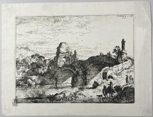 Il ponte di pietra da Christian Wilhelm Ernst Dietrich