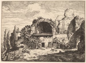 La locanda dei mulattieri da Christian Wilhelm Ernst Dietrich, after Pieter van Laer