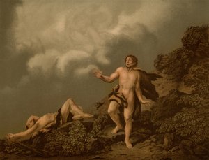 Il fratricidio di Caino da Christian Wilhelm Ernst after Dietrich