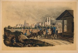 Vicino alla città di Polotsk il 25 luglio 1812, 1820s da Christian Wilhelm Faber du Faur von